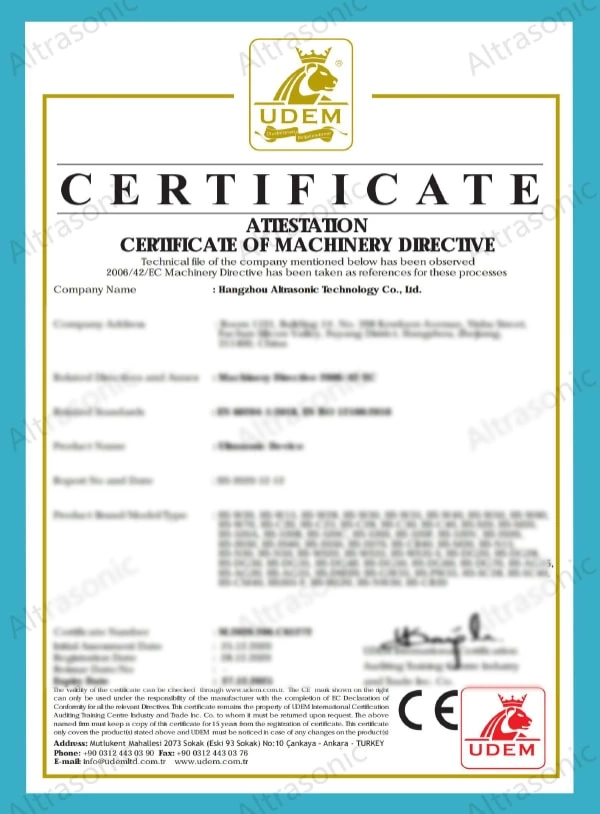 Certificates